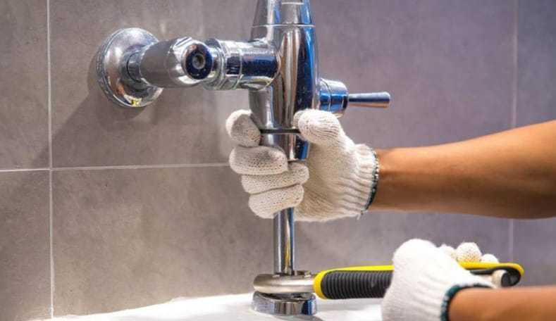 Plumbing pipe inspection and leak detection in residential home